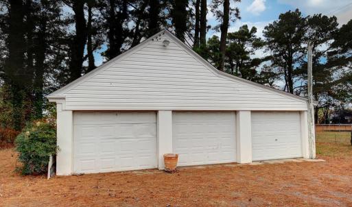 three car detached garage