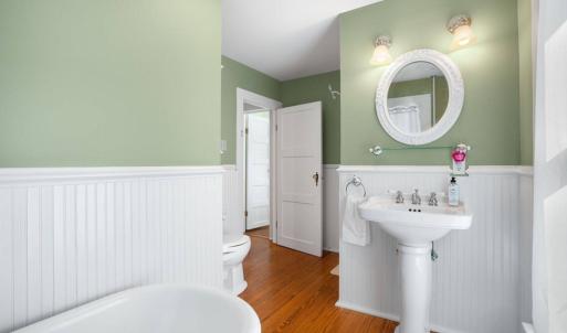 Full Bath with Claw Foot Tub