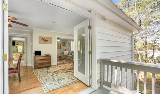 Deck going into 2nd floor den