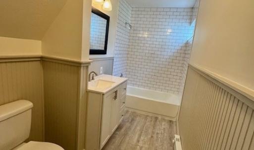 Freshly renovated bath