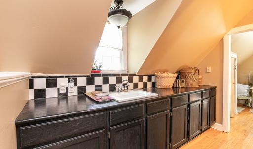 Hall counter outside of bathroom Upstairs