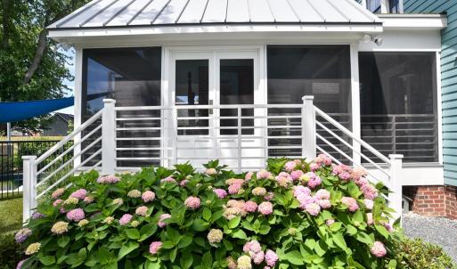 Stairs off Screened in Porch
