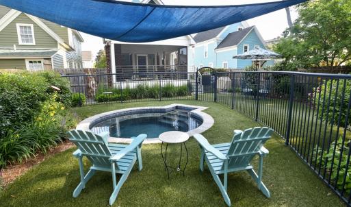Plunge Pool with Sail Shade