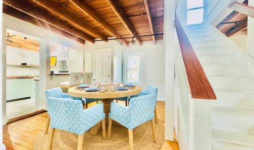 Dining Room.  Staged with Furniture