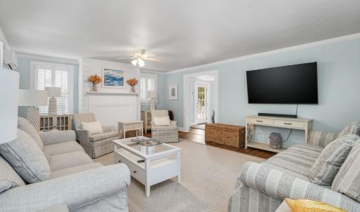 Living Room, Custom plantation shutters