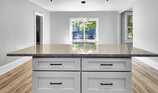 Kitchen Island With Ample Drawer Space