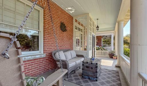 Old fashioned front porch