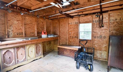 Inside Storage Shed