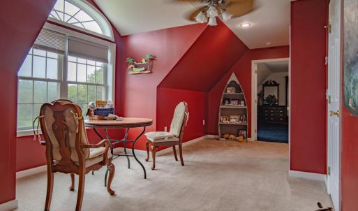 Upstairs entertainment area