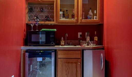 Upstairs wet bar