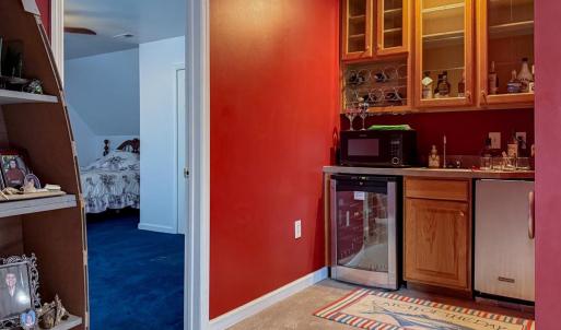 Upstairs wet bar