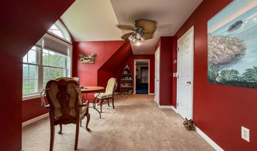 Upstairs entertainment area