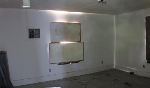 room to the right of the front door