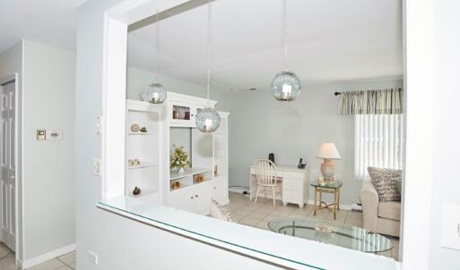 View onto livingroom