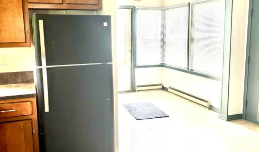 From dining room into kitchen