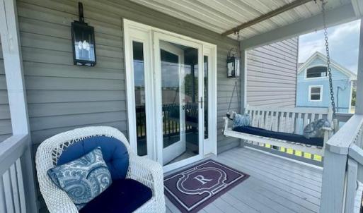Main level covered porch.
