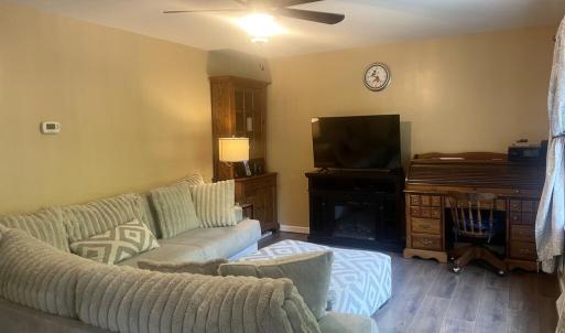 Living Room with NEW FLOORING