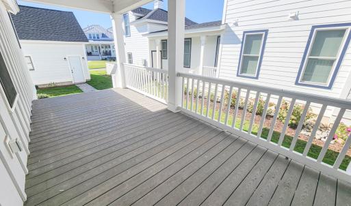 Rear Porcha access to detached Garage