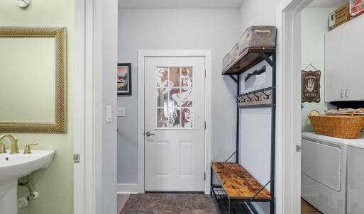 Back exit to carport from first floor