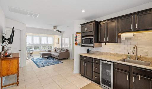 Second Floor kitchen and living area