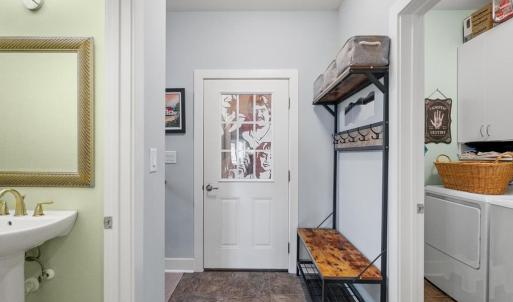 Back exit to carport from first floor