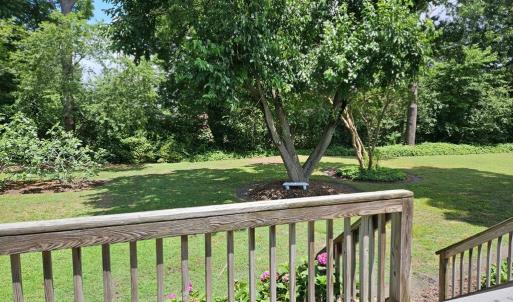Rear yard and deck from bedrooms