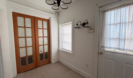 French doors in back rom