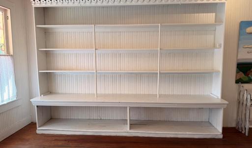 Shelving in store