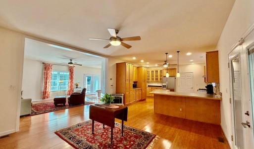 Dining Room, Double doors go out to back deck
