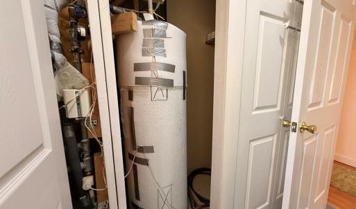 Hot Water Heater, Owner drains every 6 months as part of maintenance.  Wrapped for efficiency.  50 gallon tank