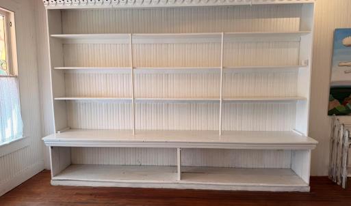 Shelving in store