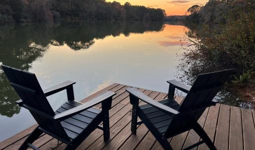 On newly constructed fishing dock