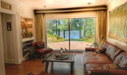 overlooking beautiful lake