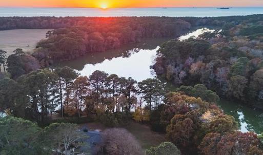 aerial view of home