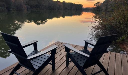 On newly constructed fishing dock