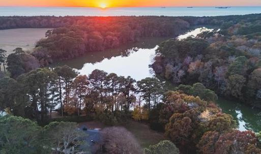 aerial view of home