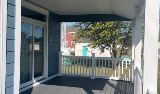 Covered back porch
