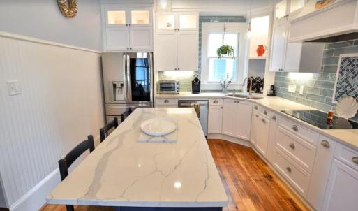 Large Island, Doubles as a prep station and eating area
