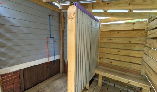 Impressive Outdoor Shower, With hot and cold water plus a changing area