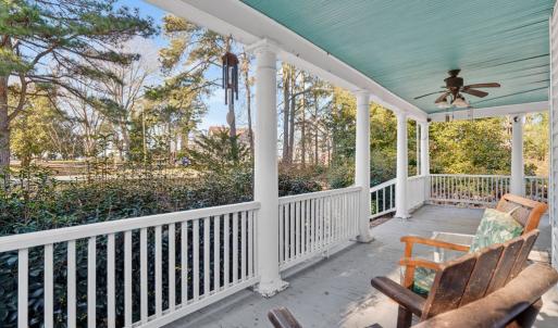 Front porch looking out at Seaside Road