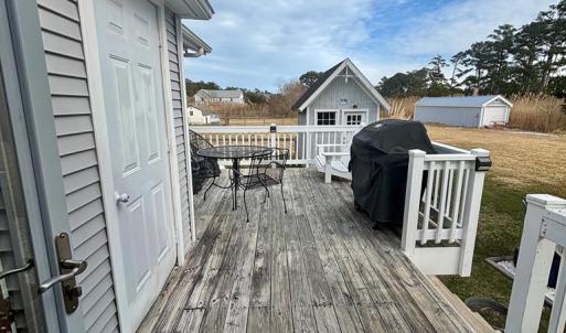 Back deck and storage closet