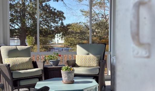 Harbor views from the screen porch