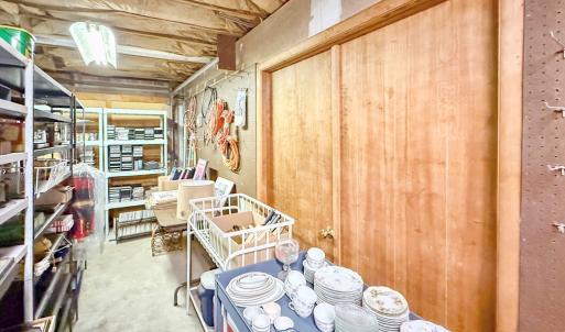 Basement area - so much storage space