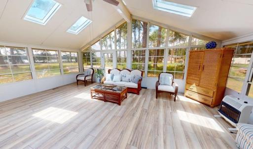 sunroom with supplemental heat