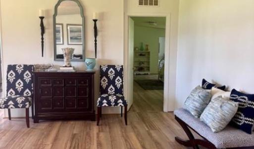 LVP floor throughout most of home