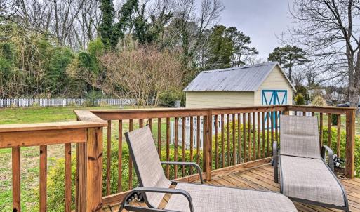 Relax in the sun on the deck