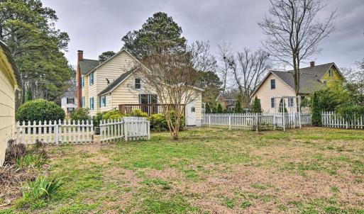 Spacious backyard with full fencing