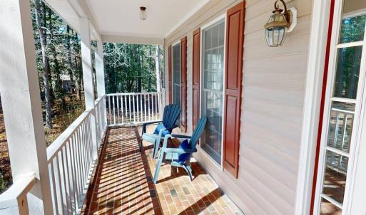 Inviting covered front porch.