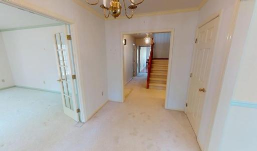 Formal living room on left.