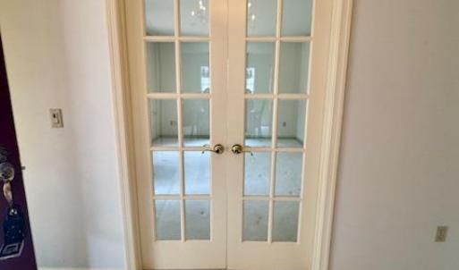 French doors to formal living room.